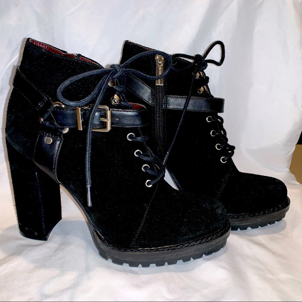 BCBG black booties